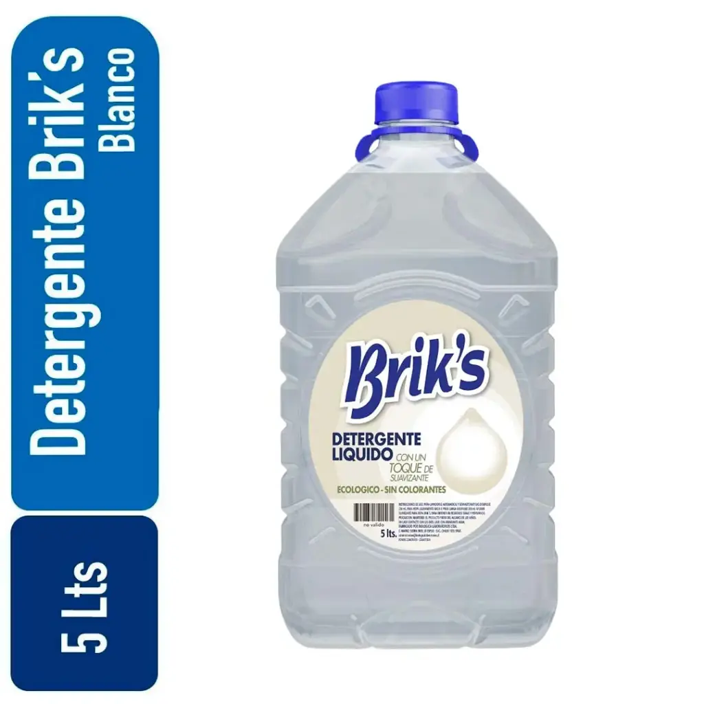 Detergente bidon Briks Blanco 5 Lts