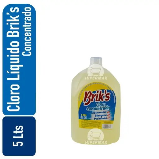 [7809232247473] Cloro Concentrado Briks 5 Lts