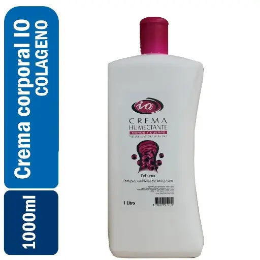 [3780493212155] Crema Humectante Manos y Cuerpo IO Colageno 1000ml