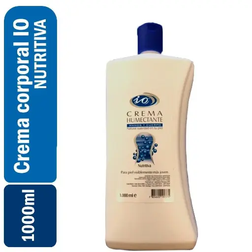 [7804600190375] Crema Humectante Manos y Cuerpo IO Nutritiva 1000ml