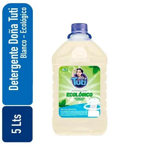 [793969910311] Detergente bidon Doña Tuti Blanco Ecologico 5 Lts