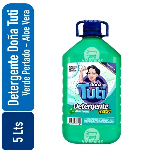 [7800988247855] Detergente bidon Doña Tuti Verde 5 Lts