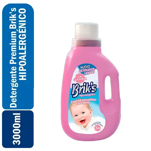 [7804932563144] Detergente Premium Briks Hipoalergénico 3 Lts