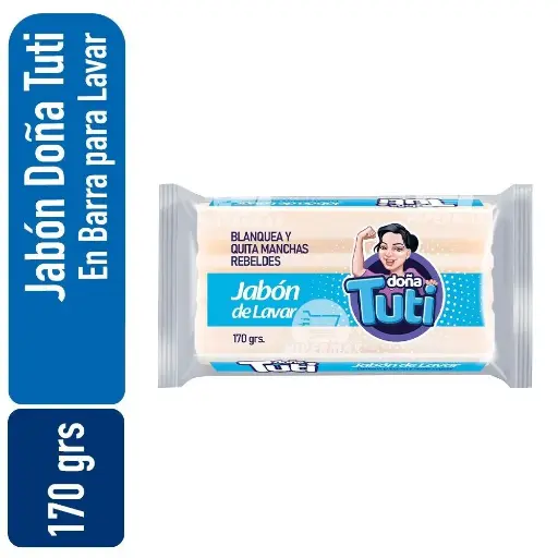 [0736372965165] Jabon de Lavar barra Doña Tuti 170 grs