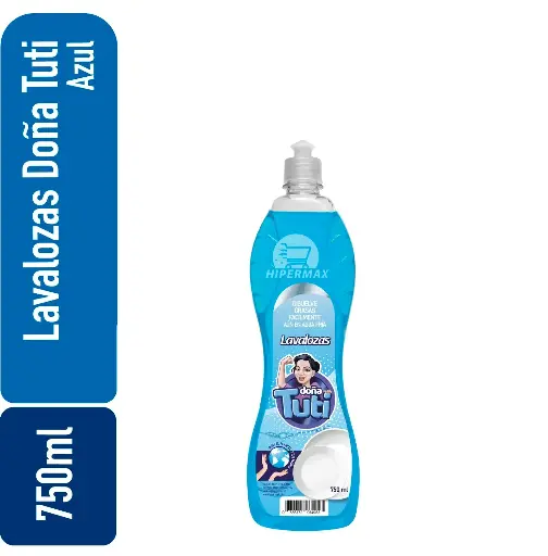 [0736372964953] Lavalozas Doña Tuti Azul 750ml