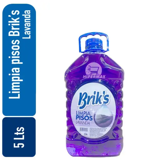 [7804932110195] Limpia Piso bidón Briks Lavanda 5 Lts