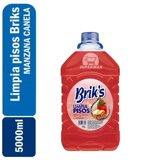 [7809882587547] Limpia Piso bidon Briks Manzana Canela 5 Lts