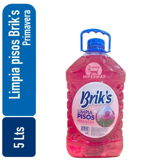 [7804932110133] Limpia Piso bidon Briks Primavera 5 Lts