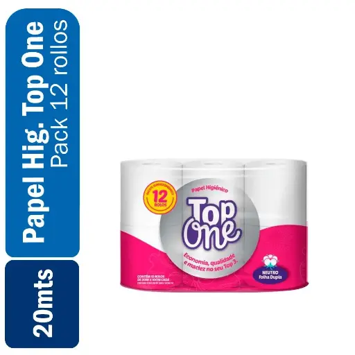 Papel Higienico Top One 20mts (Pack 12)
