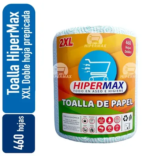 [0736372161482] Toalla Grande HiperMax 2XL Doble Hoja
