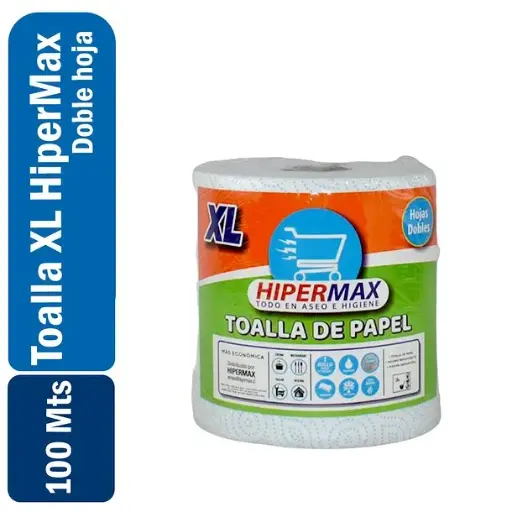 [0736372161475] Toalla Mediana HiperMax XL Doble Hoja