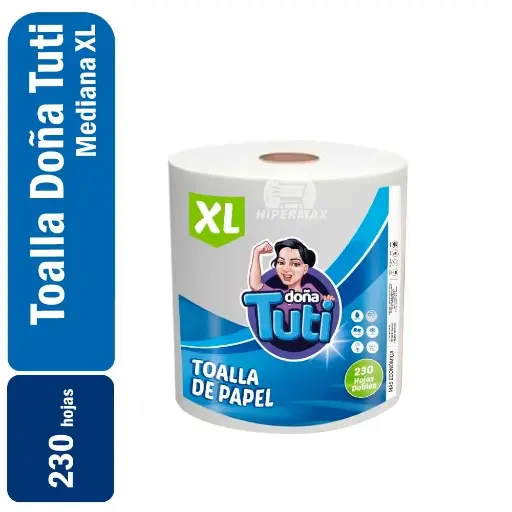 [736372161475] Toalla Prepicada Doña Tuti XL Doble Hoja
