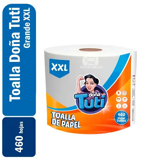 [736372161482] Toalla Prepicada Doña Tuti XXL Doble Hoja