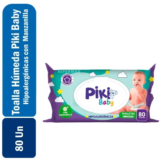 [7758676000352] Toallitas Húmedas Piki Baby 80Un