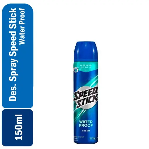 [7509546063676] Desodorante Spray Speed Stick Water Proof 150ml (DUN 3673)